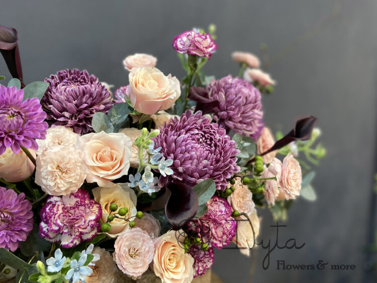 Lẵng Cúc Mẫu Đơn LANG011