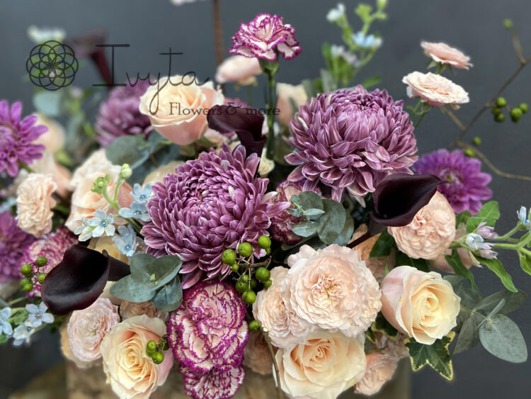 Lẵng Cúc Mẫu Đơn LANG011