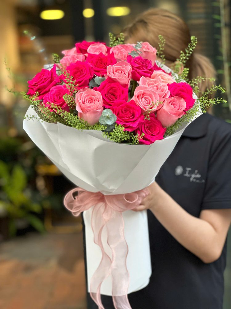 Bó Hoa Hồng Tròn - R01